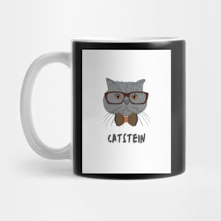 Catstein Cat Design White Mug